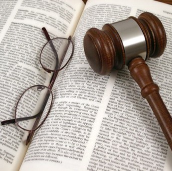Legal Text with Glasses and Gavel in Hartford, CT
